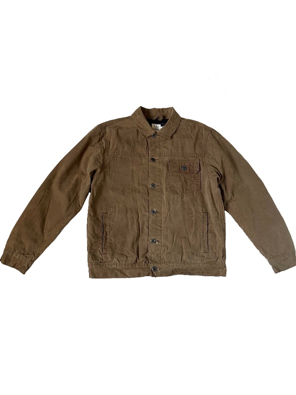 Flint and Tinder Wax Trucker Jacket Brown Blanket Lined Mid-Weight